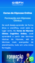Print do site Curso de Hipnose Online